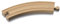 Eichhorn 100004971 - Holz-Bahn große Kurvenschiene, Schienenbahn, 4-teilig, 20,5 cm