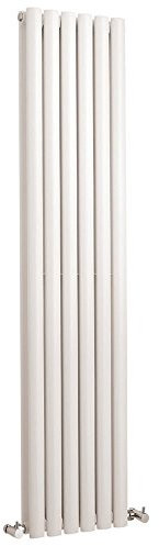 Hudson Reed HL368 Revive | Modern Bathroom Vertical Designer Double Panel Radiator, 1500mm x 354mm, High Gloss White