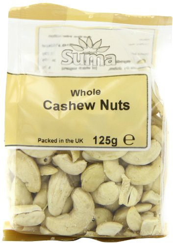 Suma Whole Cashew Kernels 125 g (Pack of 6)
