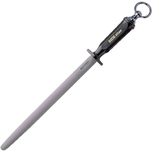 F. DICK Wetzstahl Titan, DICKORON (30 cm, 3x härter als Standard, hygienischer Kunststoffgriff, Oval) 7910330