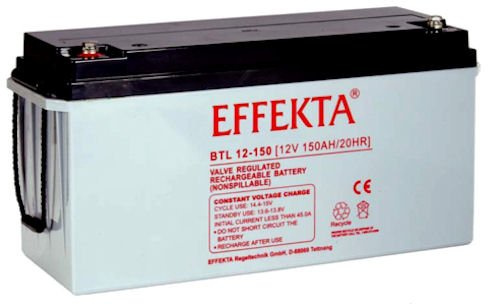 EFFEKTA BTL12-150 / 12V 150Ah AGM Blei Akku Batterie
