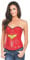 Rubie's Justice League Damen Kostüm Wonder Woman Pailletten Corsage Gr.S