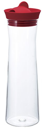 Hario - Jarra de agua (1000 ml), color rojo
