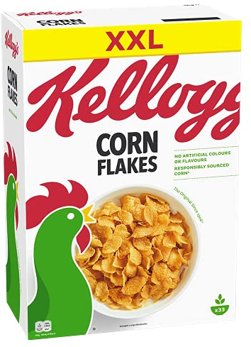 Kellogg's Corn Flakes Cerealien | Klassische Mais Cornflakes | Einzelpackung (1 x 1kg)