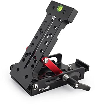 Proaim Multi-Angle Leveling Wedge Plate |Camera Adapter Sliding Base Plate | Adjustable Quick Release Tripod Mounting Plate for Heavy Cameras … (P-MWP)