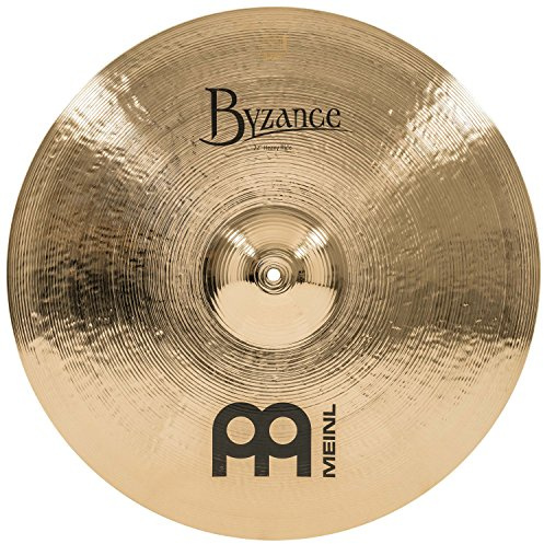 Meinl Cymbals Byzance Brilliant Plato Ride Heavy de 22 pulgadas (55,88cm) Platillos de Batería - Bronce B20, Acabado Brillante (B22HR-B)