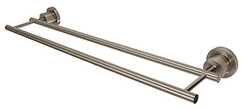 Kingston Brass BA8213SN Concord Dual Towel-Bar, 24-Inch, Brushed Nickel