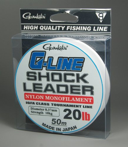 Gamakatsu G-Line Shock Leader - 50m Vorfachschnur, Durchmesser/Tragkraft:0.57mm / 20kg / 40lb