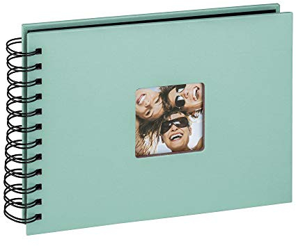 walther design Fotoalbum mintgrün 23 x 17 cm Spiralalbum mit Cover-Ausstanzung, Fun SA-109-A