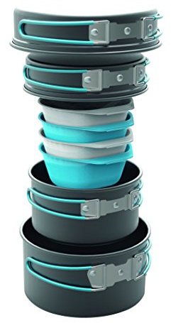 Highlander Kochgeschirr Apex aus Aluminium 8-tlg, CP211