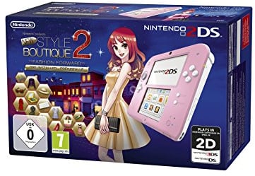 Console Nintendo 2DS - rose/blanc + La Nouvelle Maison du Style 2 Préinstallé