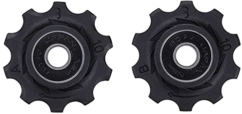BBB Cycling Schaltrollen 10-T Kasette 10-Zähne, 7-0 Fach Schaltwerk SRAM, Campagnolo Shimano Kompatibel, Für Rennrad und Urban Cycling, RollerBoys BDP-01, Schwarz