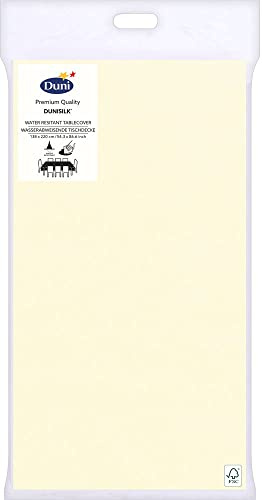 Duni Tischdecken aus Dunisilk®+ Uni champagne, 138 x 220 cm