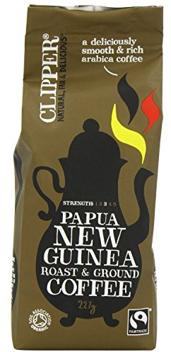 Clipper Roast & Ground Coffee - Papua New Guinea 227g (Pack of 2)