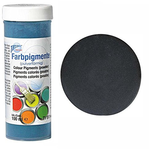 CREATIV DISCOUNT Universal-Farbpigment-Pulver 100ml, Schwarz