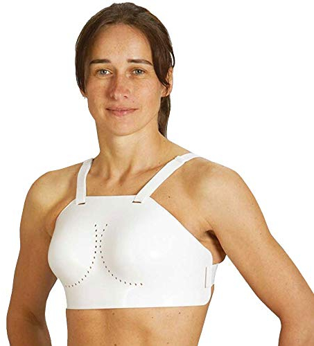 Ju-Sports Brustschutz für Damen Econo Guard - Brustschutz für Kampfsport, Fechten, Hockey, Cricket mit Hartplastikschale I Optimale Passform & leicht I Größe L