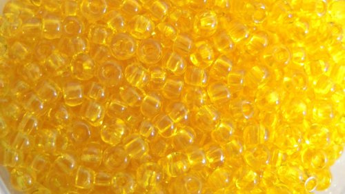 Gütermann / KnorrPrandell 3105059 - Rocailles 2,5mm transparent gelb, 17 g/Dose