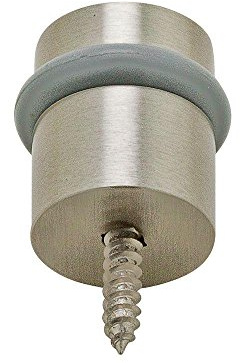 Baldwin 4505.150 Universal Floor Bumper Door Stop, Satin Nickel