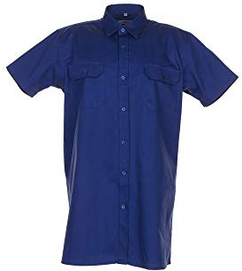Planam Twill 1/4 Sleeve Shirt Blue