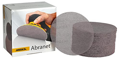 Mirka 9 a-241 – 180 15,2 cm 180 Grit mesh abrasive Dust free sanding Discs, box di 50 dischi