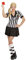 W WIDMANN MILANO Party Fashion - Kostüm Schiedsrichterin, Kleid, Fußball, Sport, Faschingskostüme, Weiß/Schwarz