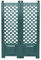 KHW 11205 Rank- und Sichtschutz-Spalier, 2-er Set 140 x 43 cm, grün