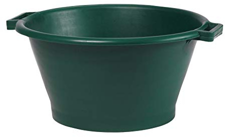 EDA - Baquet Rond 30 L - Seau en Plastique - Ø 57 x H 26 cm - Vert