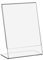 DIN A6 L-Aufsteller/Werbeaufsteller im Hochformat aus Acrylglas/Postkartenformat - Zeigis®