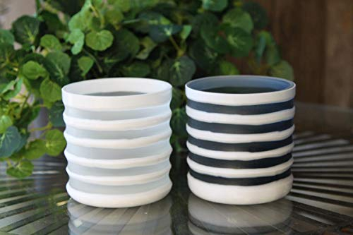 condecoro Windlicht - Lotus - Glas Teelichthalter Kerzenhalter, 2er Set