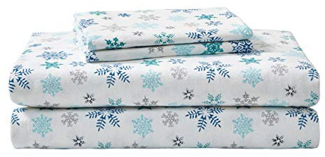 Eddie Bauer Komplettes Bettlaken-Set, warme, atmungsaktive Baumwoll-Flanell-Bettwäsche mit tiefen Taschen, gebürstet für zusätzliche Weichheit, gemütliche Heimdekoration, Oeko-Tex-zertifiziert (Tossed