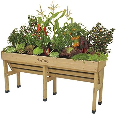 VegTrug Balkon-Hochbeet Wall Hugger Medium L180cm Farbe Natur Länge 180 cm (Natur)