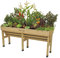 VegTrug Balkon-Hochbeet Wall Hugger Medium L180cm Farbe Natur Länge 180 cm (Natur)