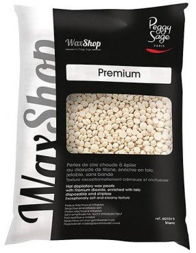 Wax Shop Perles de Cire a epiler - Jetable Sans Bande - Blanc -Peggy Sage