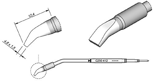 JBC C250412 Lötspitze für AL-2A, meißel