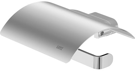 Lenz Toilettenpapierhalter Aura in Chrom – Mit Deckel