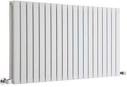 MILANO White Horizontal Double Flat Panel Radiator 635 x 1180mm