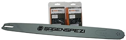 63cm Sägenspezi Schwert-Set Solid Drive mit 2 Vollmeißelketten 3/8 84TG 1,6mm passend für Stihl 044 MS440 MS 440