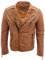 Infinity Croce abbronzarsi Zip Brando Pelle Chiodo Uomo 2XL