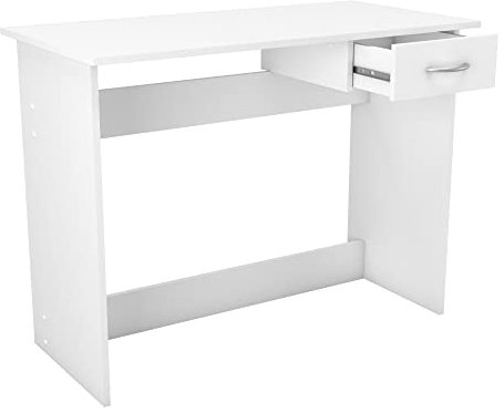 Demeyere Escritorio Mesa De Estudio Juvenil 100 Cm, Blanco, Para Ordenador, Habitación Infantil