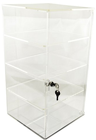 Acrylic Square Showcase Lockable Cabinet - (BD1109)