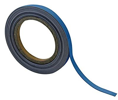 Magnetic Self Adhesive Strip Tape, Industrial Quality, For Steel Surfaces, For Factory And Warehouse, Color Blue, 10mm x 10m