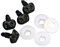 Rayher 5 x Plastik-Tiernase 12mm, schwarz
