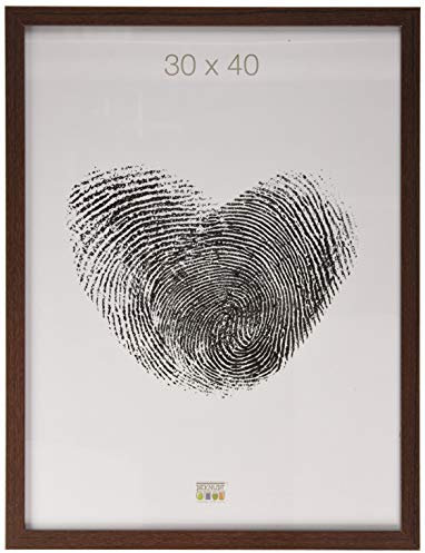 Deknudt Frames S44CH4 Basic Cadre Photo Bois/MDF Brun Foncé Fin 30 x 40 cm