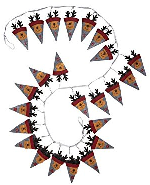 Adventskalender Elche - Girlande zum Befüllen