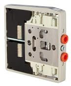 RIEGLER 106682-W 6 Ventilscheibe HDM, Anschl.6mm, 2x3/2 NO mono oder 5/3 Mitte bel., 1Stk