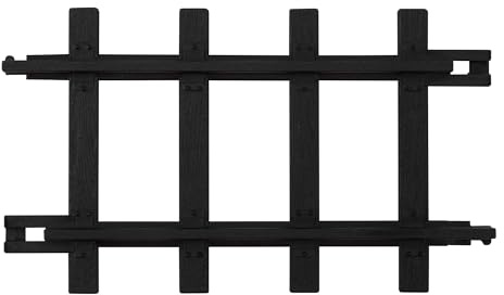 Lionel Ready-to-Play Straight Track Pack, 6-1/4”, 12 pieces, Black