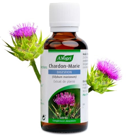 A.Vogel Foie Détox - Chardon-Marie, Artichaut & Pissenlit - 50ml | Gouttes concentrées pour soutenir la fonction hépatique, 100% naturel, principes actifs végétaux
