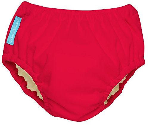 Charlie Banana 2-in-1-Swim Diaper und Training Hose, klein, rot