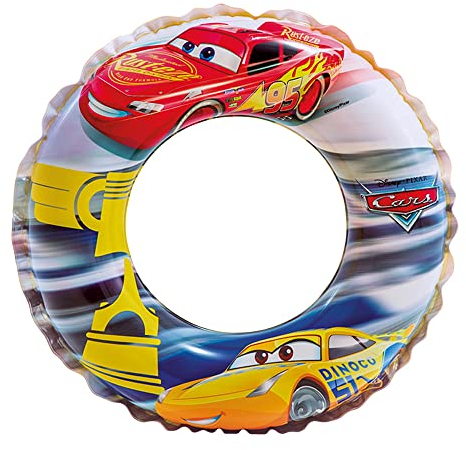 Intex 58260NP - Aufblasbarer Schwimmreifen Cars, Vinyl, Mehrfarbig, 51 cm