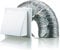 5 inch (125mm) Dia Cooker Hood Duct Cowled Vent Kit Fan Extract 125mm White, 125 mm